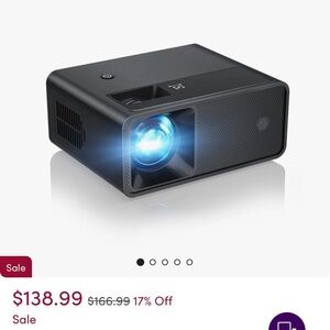 Black Portable Projector, Handheld Mini